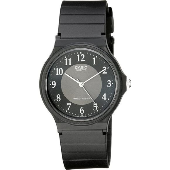 Casio Men's MQ24-1B3 Watch with Black Rubber Band - Picture 1 of 4